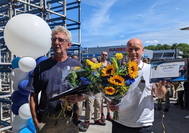 2022 Jubilarissen GevelNed 30 jaar Ciaran McCann en Frans Quisenaerts