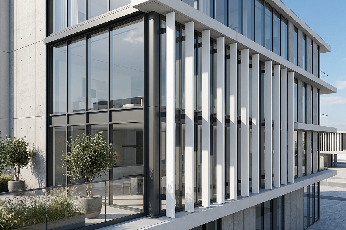 Invisible fixing and large spans: DUCO presents the DucoSun Cubic InsertFit, the new architectural shading system 2