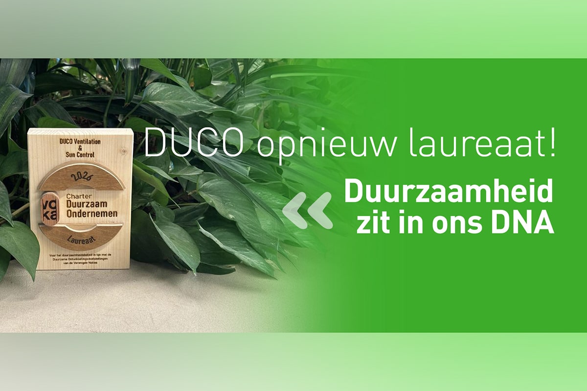 DUCO erhält 2026 erneut das VCDO-Zertifikat für nachhaltiges Unternehmertum 1